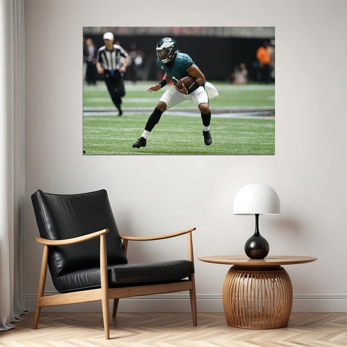 Philadelphia Eagles American Football Player Jalen Hurts Poster Wall Art Print Home Wall Decor - xonomax