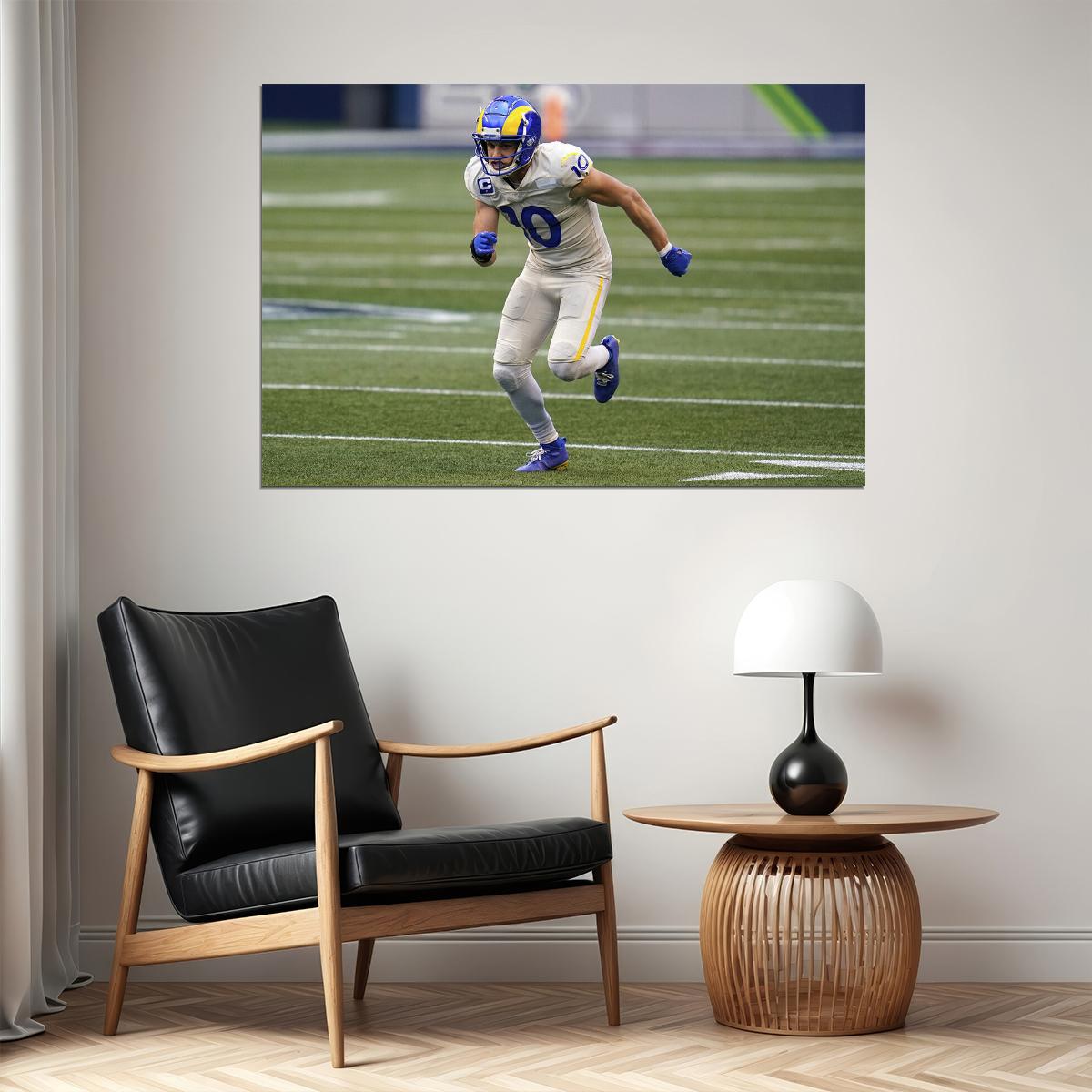 Aaron Donald 10 American Football Player Los Angeles Rams Poster Wall Art Print Home Wall Decor - xonomax