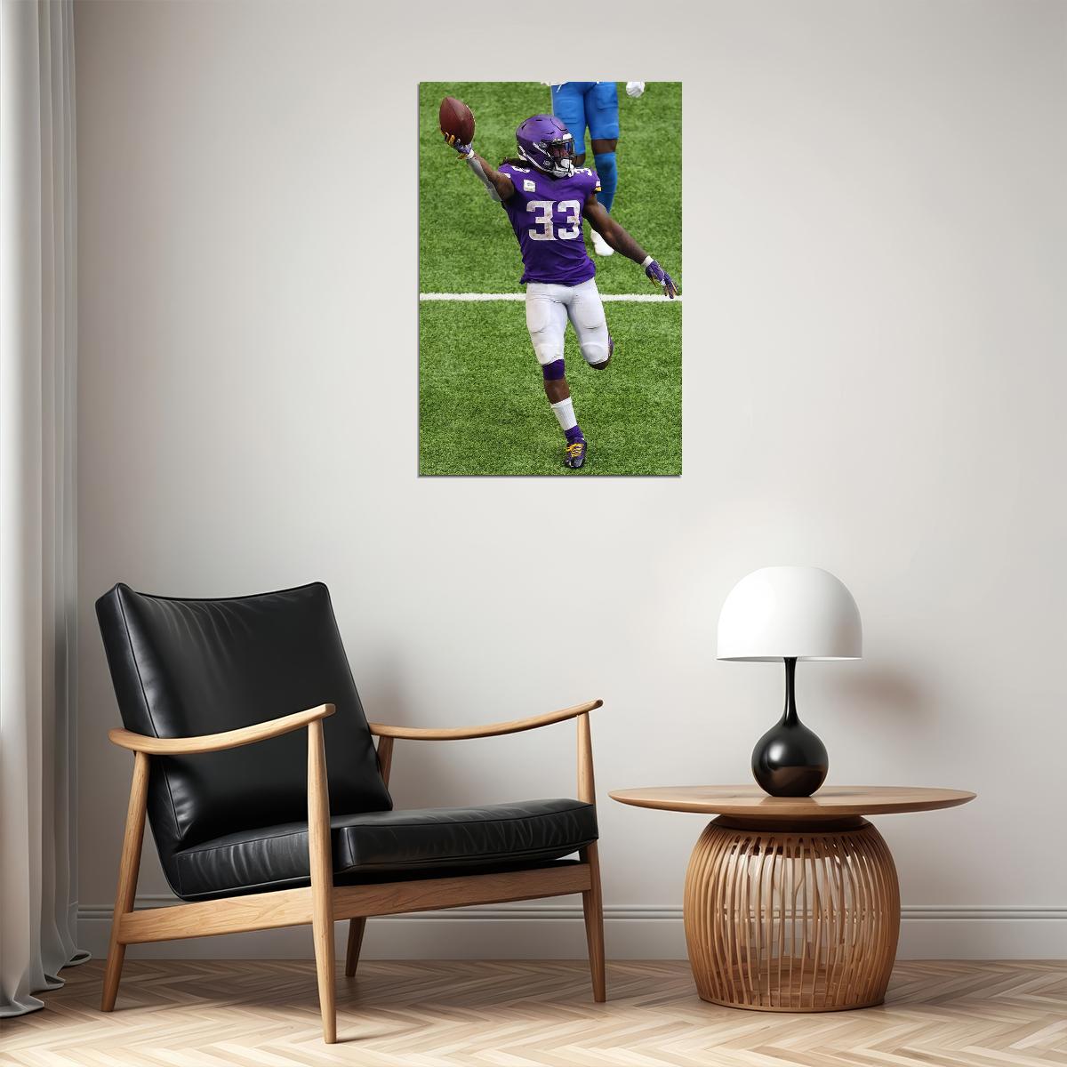 Minnesota Vikings Dalvin Cook American Footballer Poster Wall Art Print Home Wall Decor - xonomax