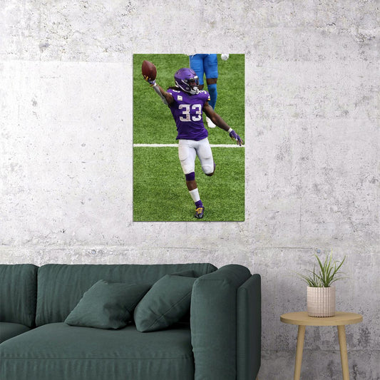 Minnesota Vikings Dalvin Cook American Footballer Poster Wall Art Print Home Wall Decor - xonomax