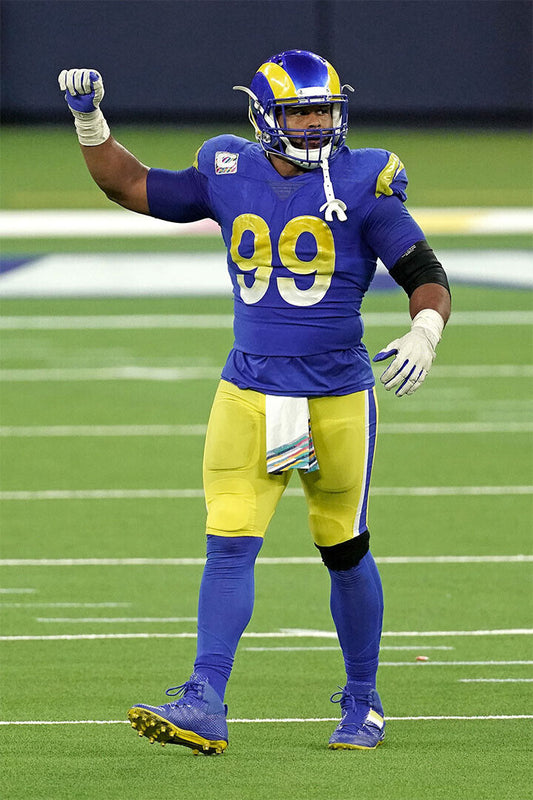 Los Angeles Rams Aaron Donald 99 American Football Player Poster Wall Art Print Home Wall Decor - xonomax
