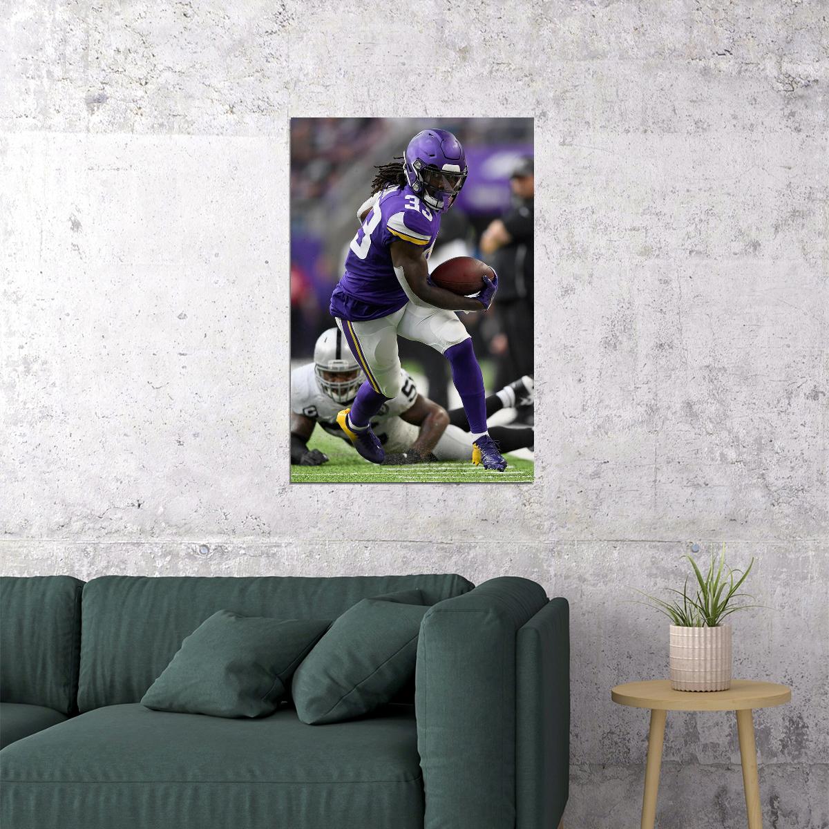 Minnesota Vikings American Football Player 33 Dalvin Cook Poster Wall Art Print Home Wall Decor - xonomax
