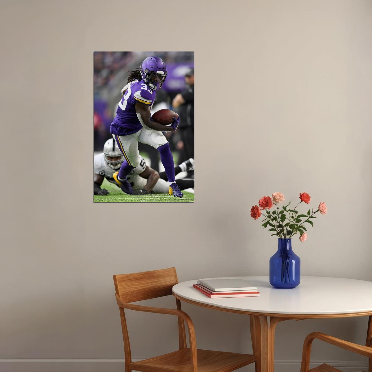 Minnesota Vikings American Football Player 33 Dalvin Cook Poster Wall Art Print Home Wall Decor - xonomax