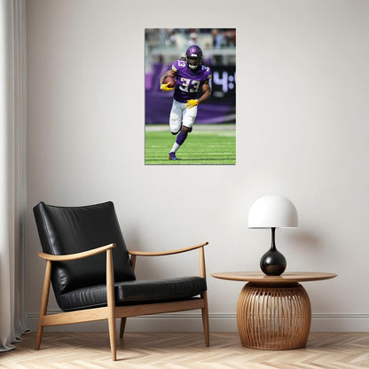 Minnesota Vikings Dalvin Cook 33 American Football Player Poster Wall Art Print Home Wall Decor - xonomax