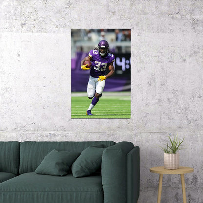 Minnesota Vikings Dalvin Cook 33 American Football Player Poster Wall Art Print Home Wall Decor - xonomax