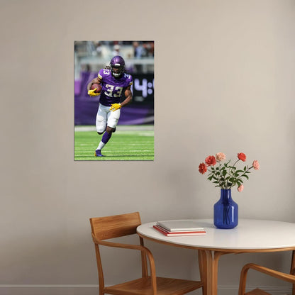 Minnesota Vikings Dalvin Cook 33 American Football Player Poster Wall Art Print Home Wall Decor - xonomax