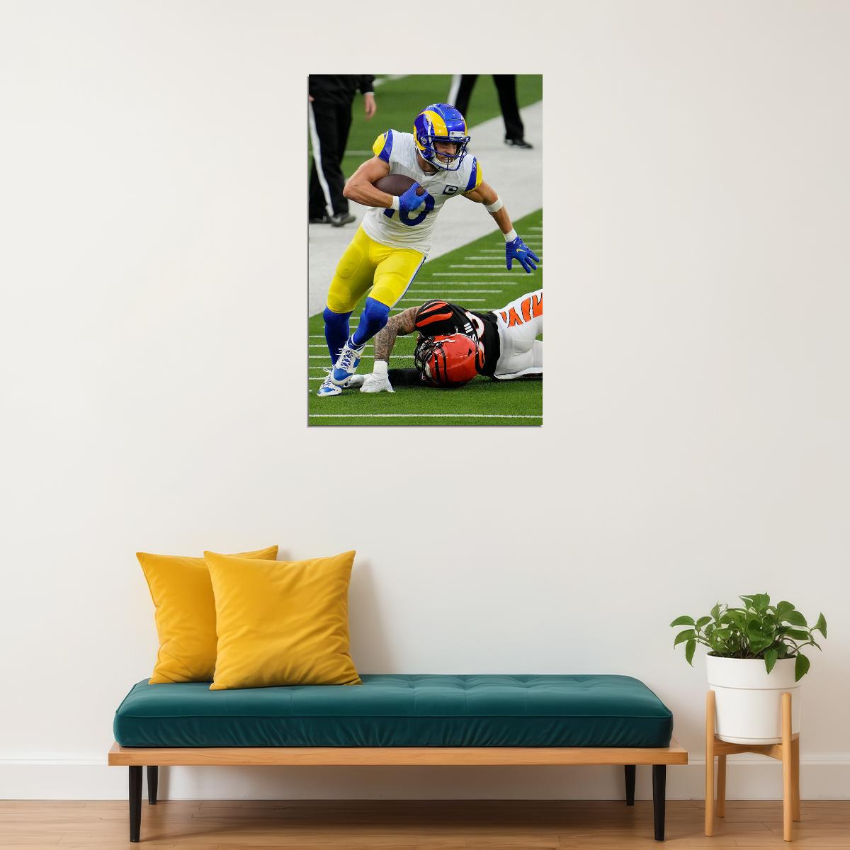 Los Angeles Rams American Football Player Cooper Kupp 10 Poster Wall Art Print Home Wall Decor - xonomax