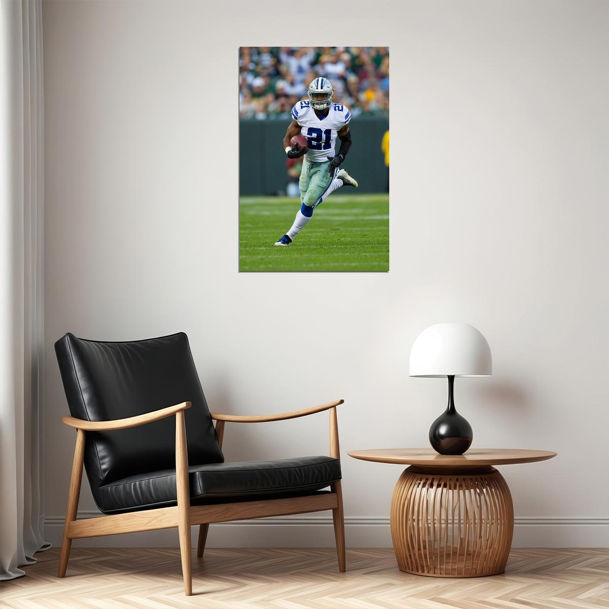 Dallas Cowboys American Football Player Ezekiel Elliott Poster Wall Art Print Home Wall Decor - xonomax