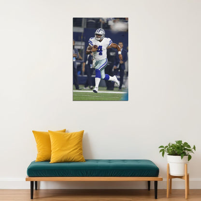 Dallas Cowboys Dak Prescott 4 American Football Player Poster Wall Art Print Home Wall Decor