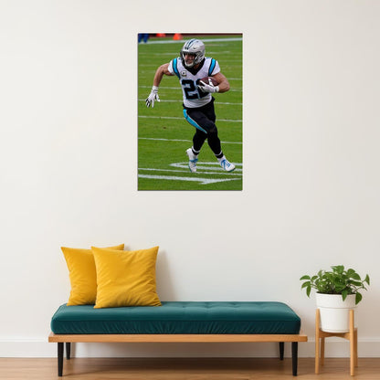 Carolina Panthers Christian Mc Caffrey American Footballer Poster Wall Art Print Home Wall Decor - xonomax