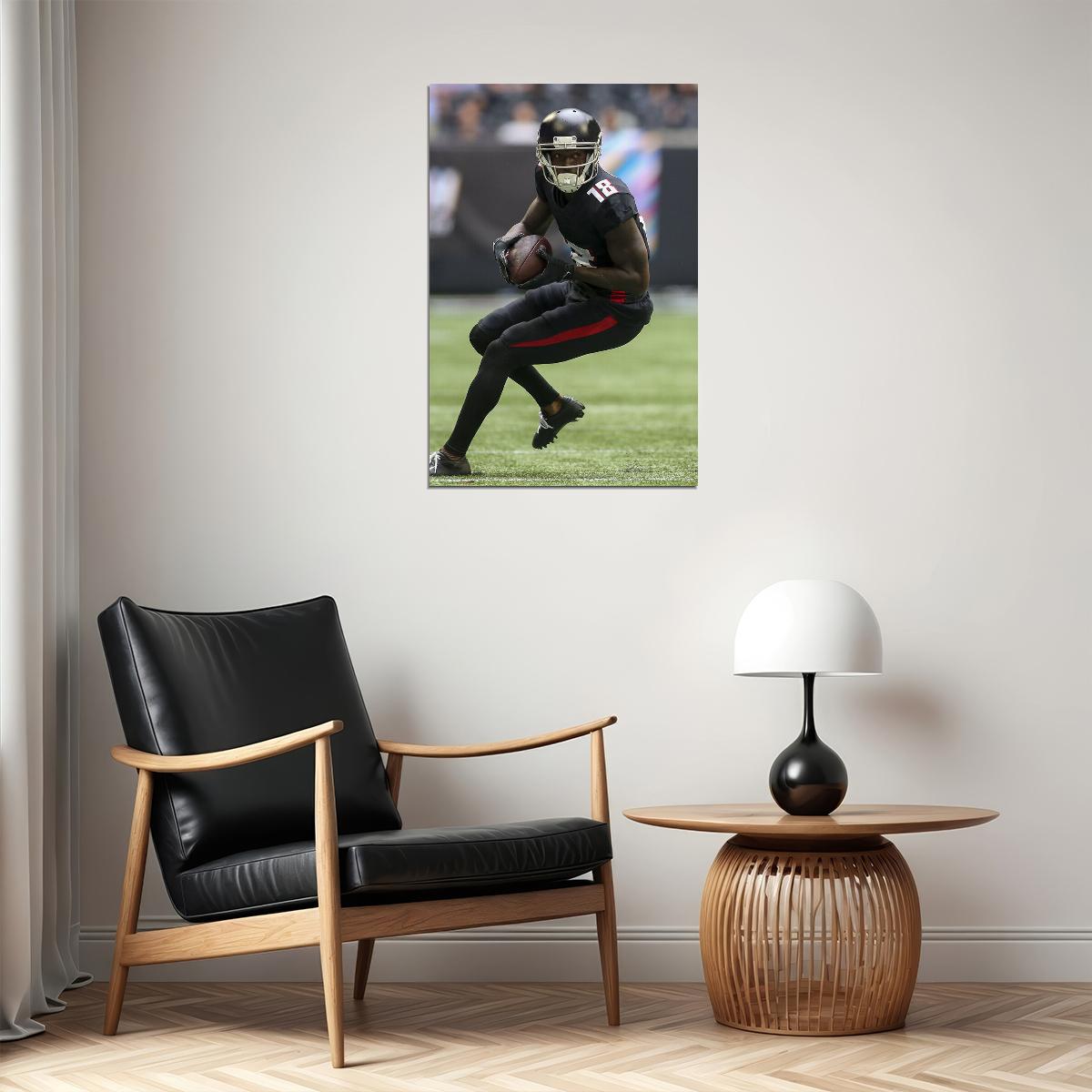 Calvin Ridley 18 American Football Player Atlanta Falcons Poster Wall Art Print Home Wall Decor - xonomax