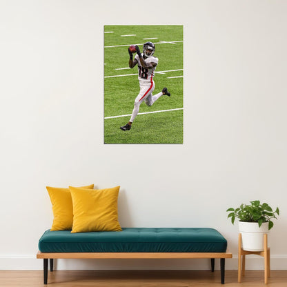 Atlanta Falcons Calvin Ridley 18 American Football Player Poster Wall Art Print Home Wall Decor - xonomax