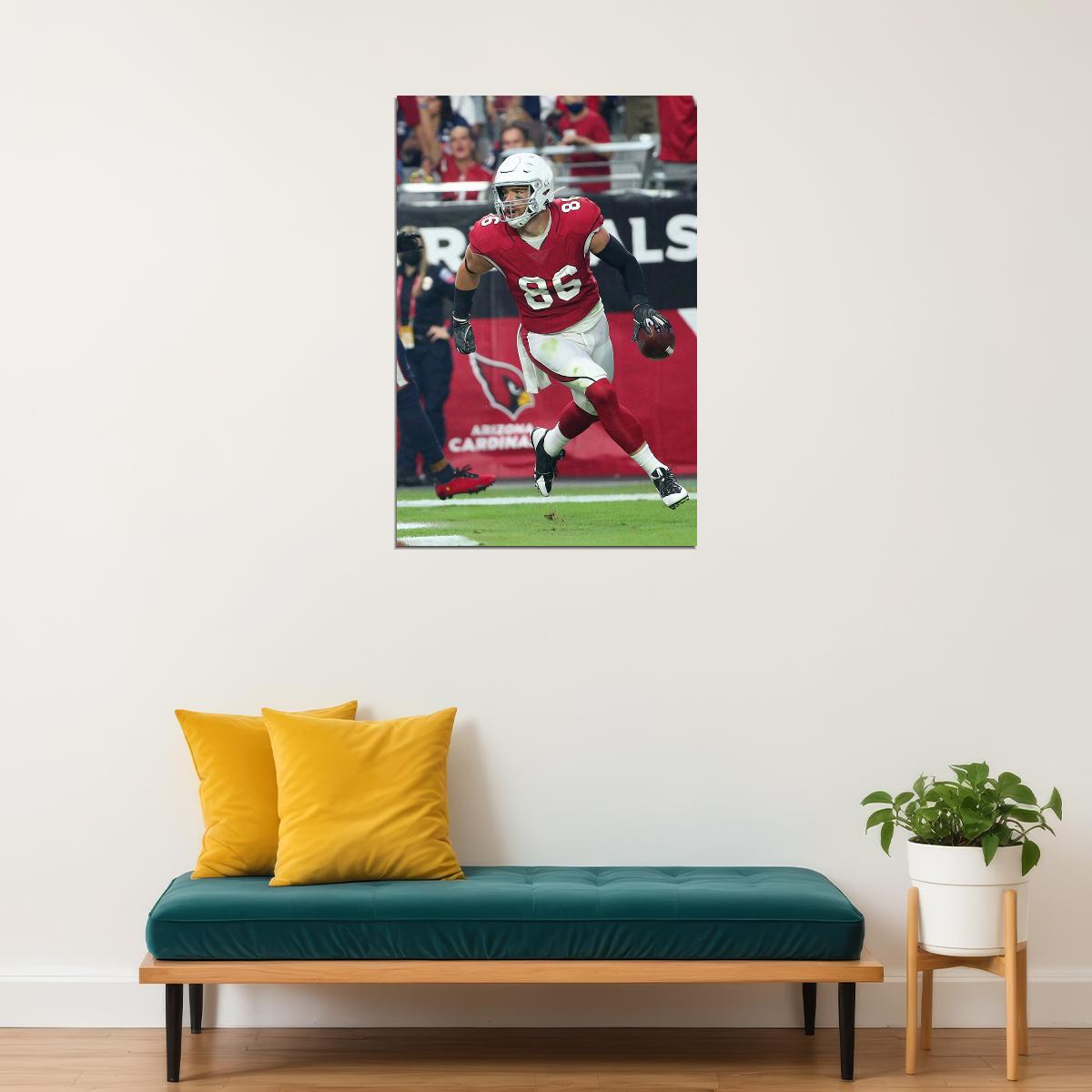 Arizona Cardinals Zach Ertz 86 American Football Player Poster Wall Art Print Home Wall Decor - xonomax