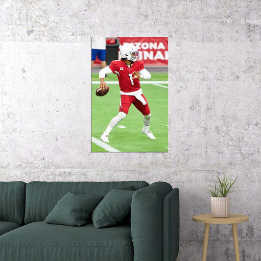 Arizona Cardinals Kyler Murray 1 American Football Player Poster Wall Art Print Home Wall Decor - xonomax
