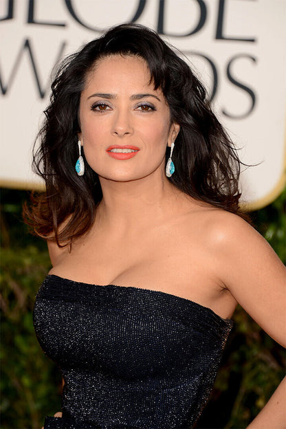Salma Hayek Actress Low Cut Dress Poster Wall Art Print Home Wall Decor - xonomax