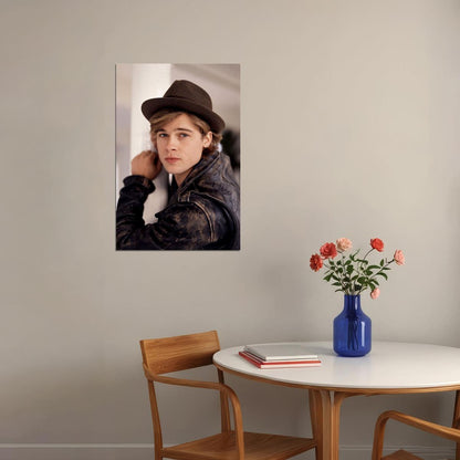 Brad Pitt Young Movie Actor Handsome Poster Wall Art Print Home Wall Decor - xonomax
