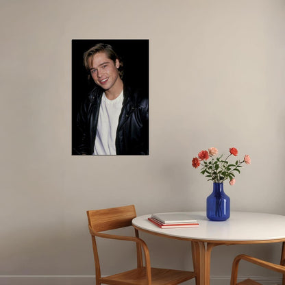 Brad Pitt Young Movie Actor Poster Wall Art Print Home Wall Decor - xonomax