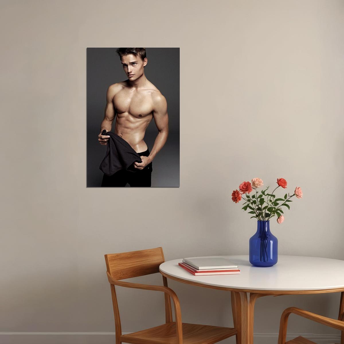 Student Boy Male Sexy Male Model Poster Wall Art Print Home Wall Decor - xonomax