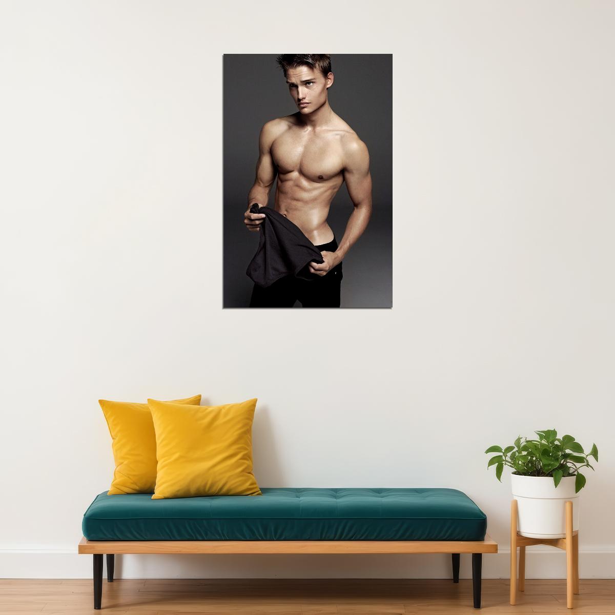 Student Boy Male Sexy Male Model Poster Wall Art Print Home Wall Decor - xonomax