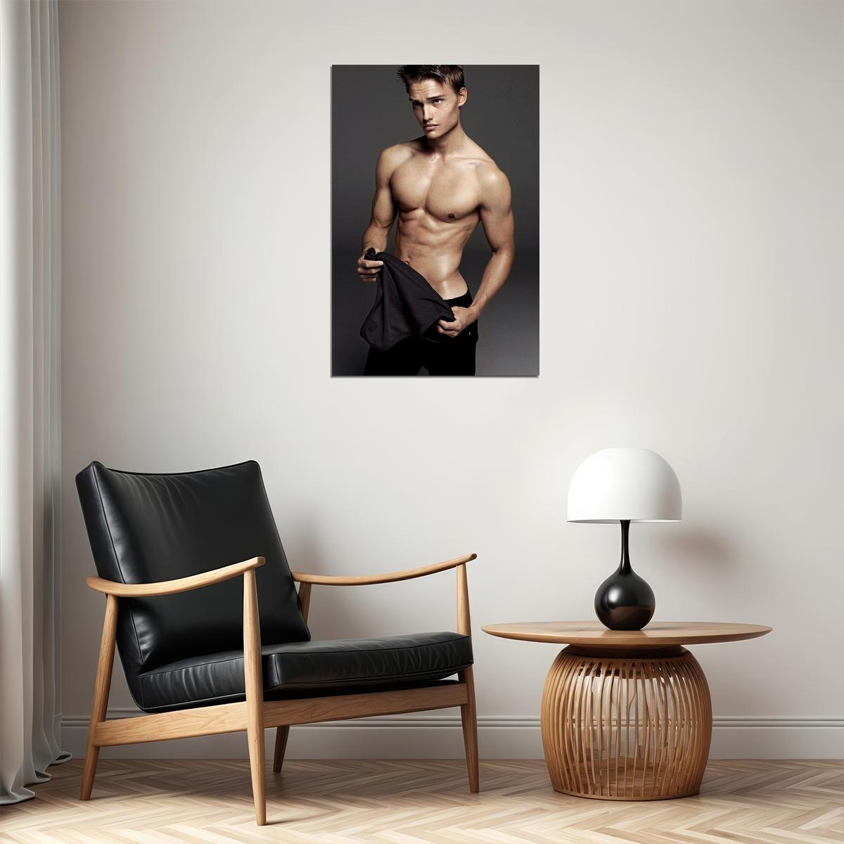 Student Boy Male Sexy Male Model Poster Wall Art Print Home Wall Decor - xonomax