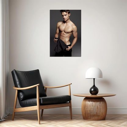 Student Boy Male Sexy Male Model Poster Wall Art Print Home Wall Decor - xonomax