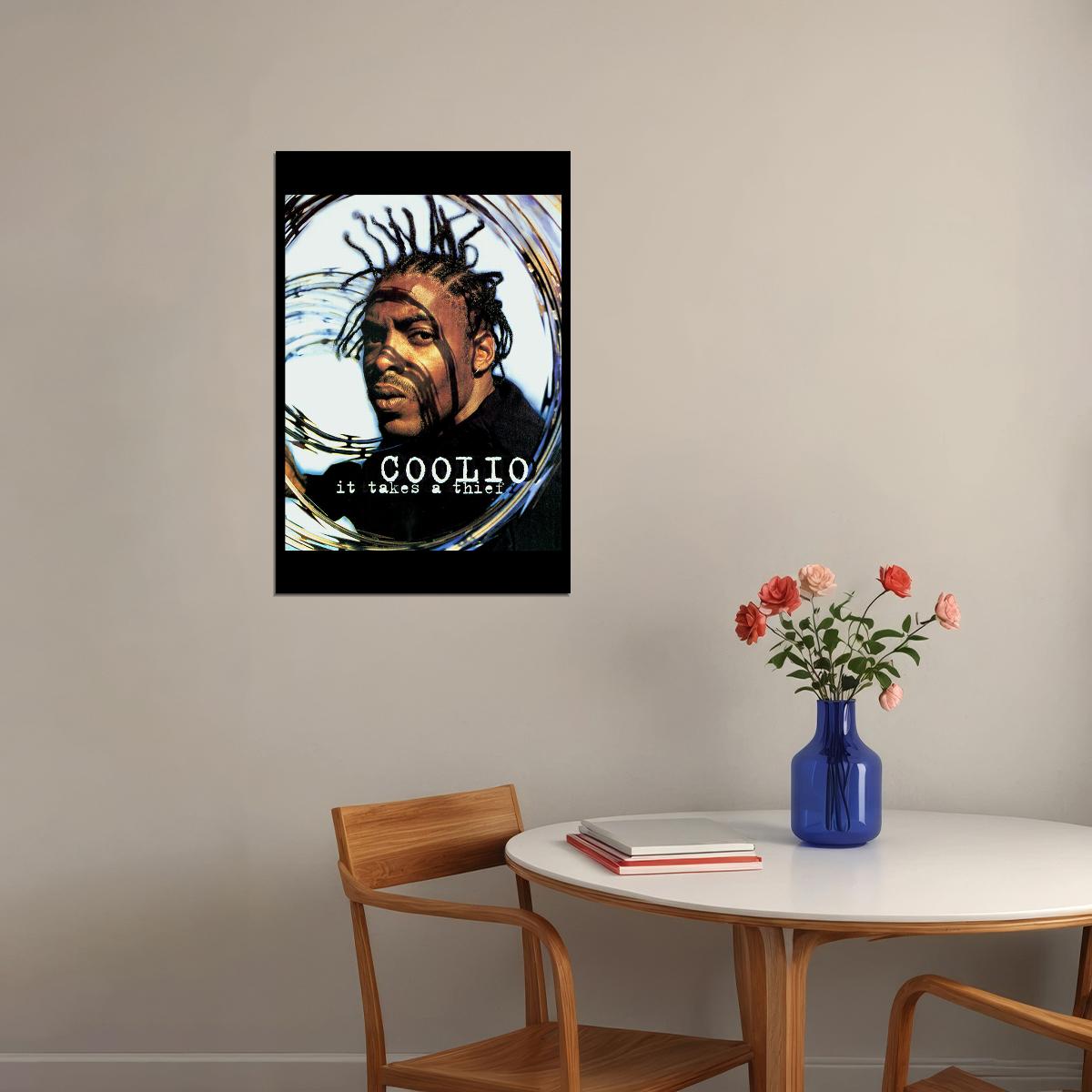 Coolio Rapper Thief Album Music Hip Hop Artist Leon Tribute Mem Poster Wall Art Print Home Wall Decor - xonomax