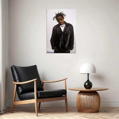 Coolio Rapper Leather Jacket Music Hip Hop Artist Leon Tribute Poster Wall Art Print Home Wall Decor - xonomax