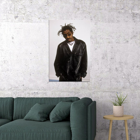 Coolio Rapper Leather Jacket Music Hip Hop Artist Leon Tribute Poster Wall Art Print Home Wall Decor - xonomax