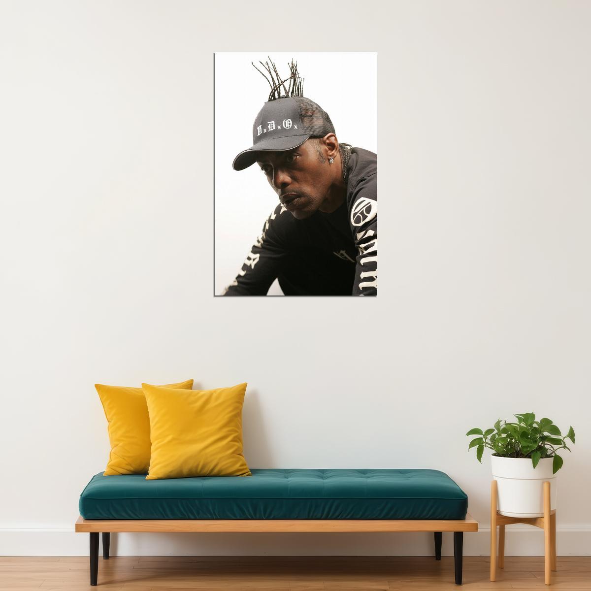 Rapper Coolio Music Hip Hop Artist Leon Tribute Memory Poster Wall Art Print Home Wall Decor - xonomax