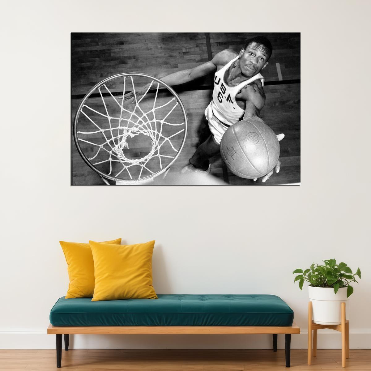 Bill Russell Basketball Goat Player Memorial Boston Poster Wall Art Print Home Wall Decor - xonomax