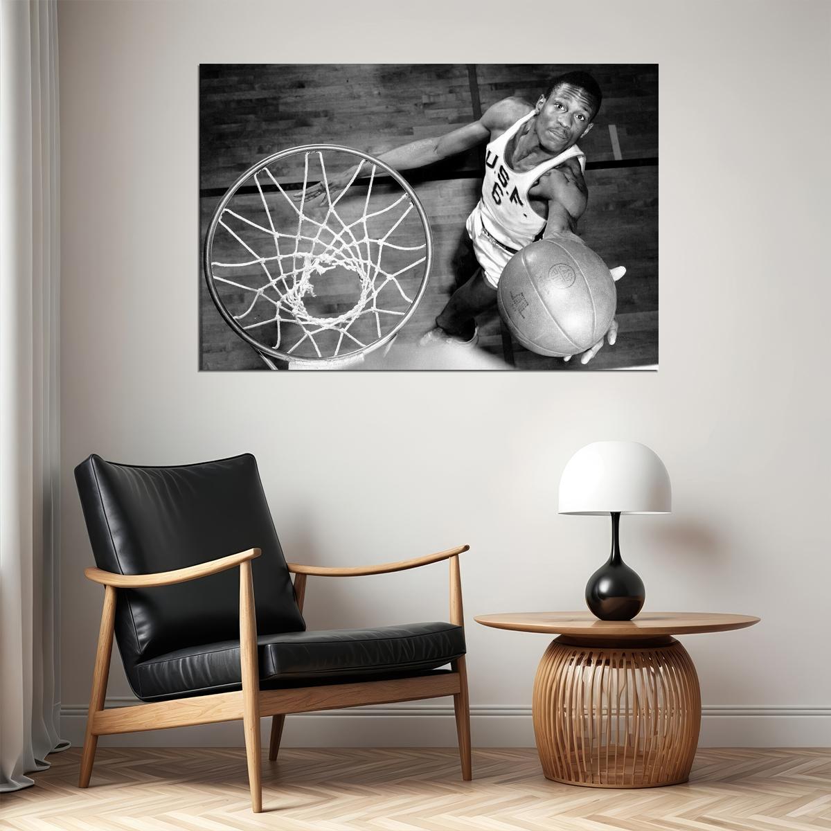 Bill Russell Basketball Goat Player Memorial Boston Poster Wall Art Print Home Wall Decor - xonomax