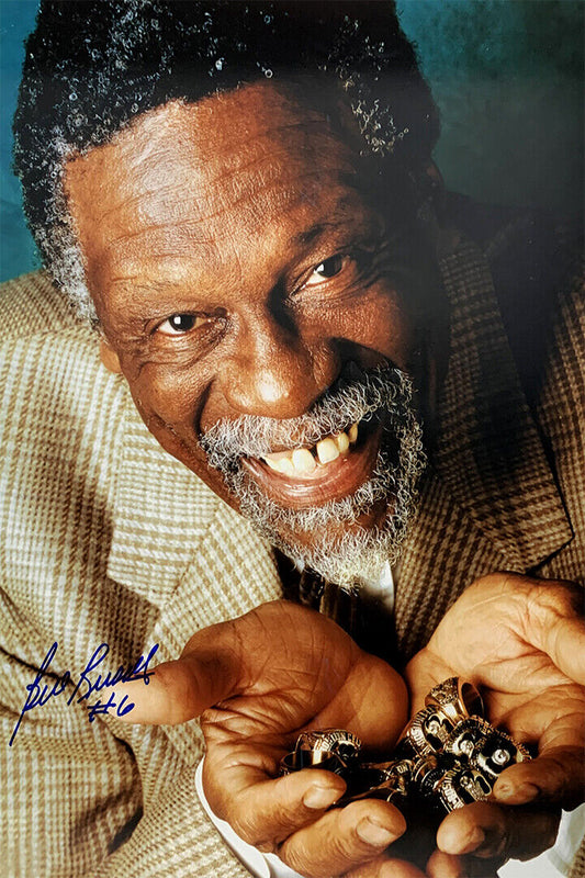 Bill Russell Old Basketball Pivot Player Sport Poster Wall Art Print Home Wall Decor - xonomax