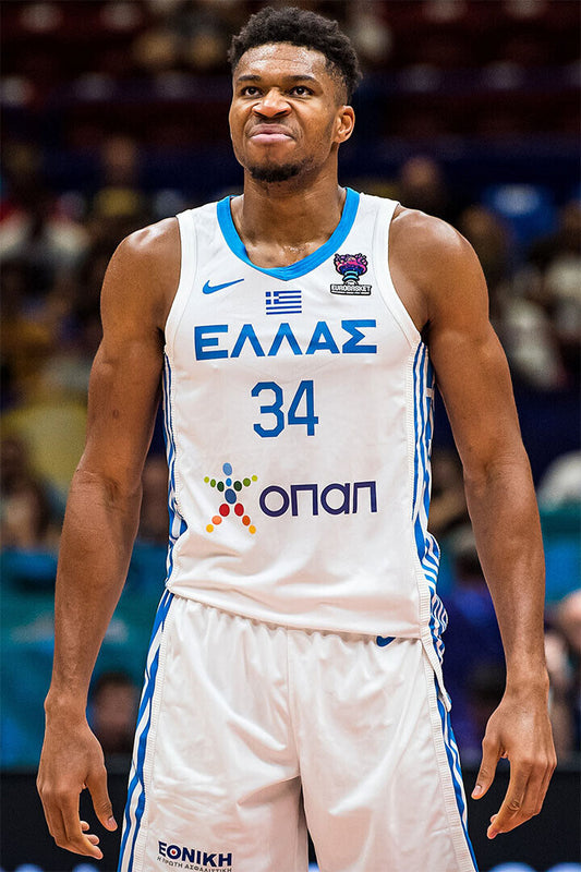 Giannis Antetokounmpo Greece Basketball Player Big Forward Poster Wall Art Print Home Wall Decor - xonomax