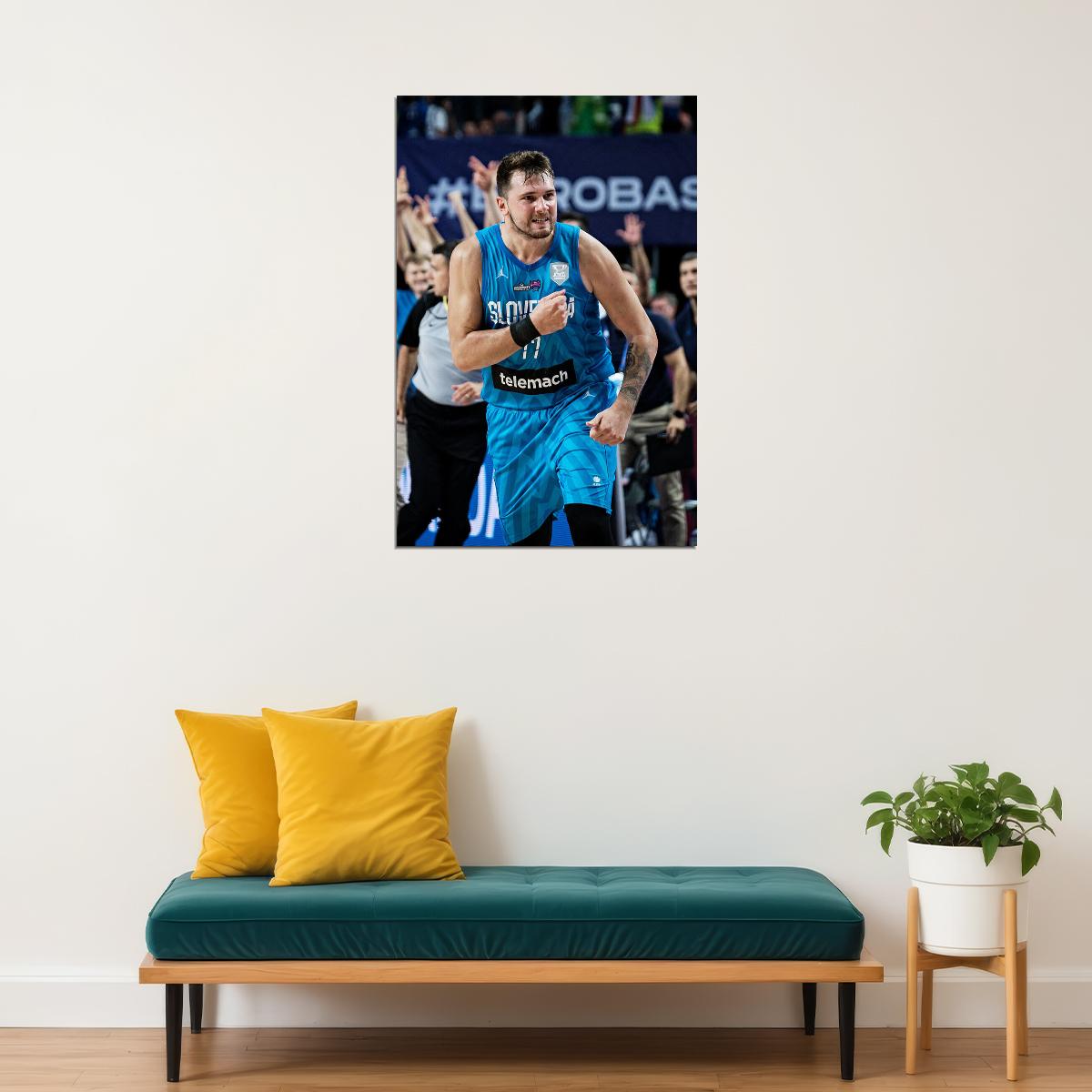 Luka Doncic Slovenija Sports Professional Basketball Poster Wall Art Print Home Wall Decor - xonomax