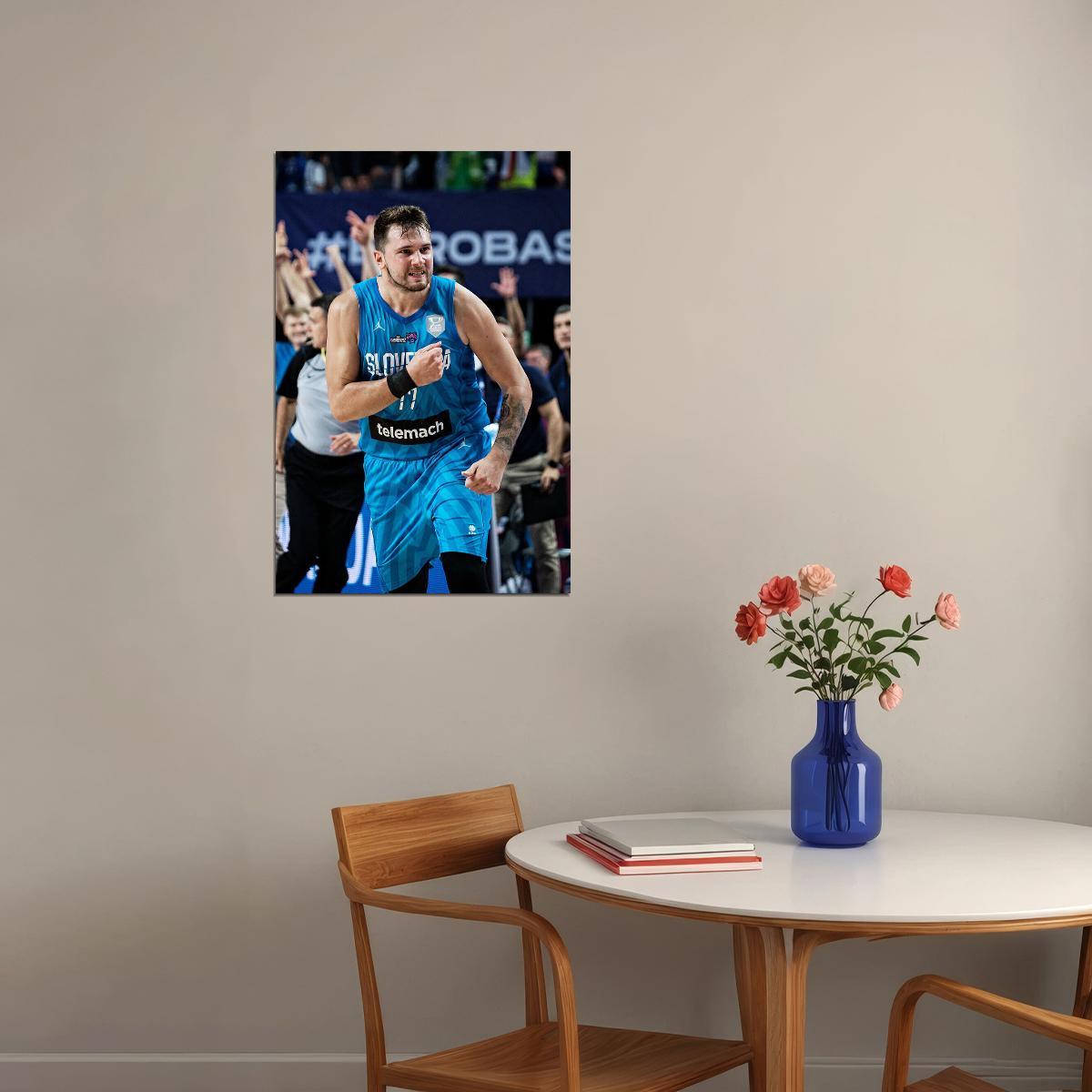 Luka Doncic Slovenija Sports Professional Basketball Poster Wall Art Print Home Wall Decor - xonomax