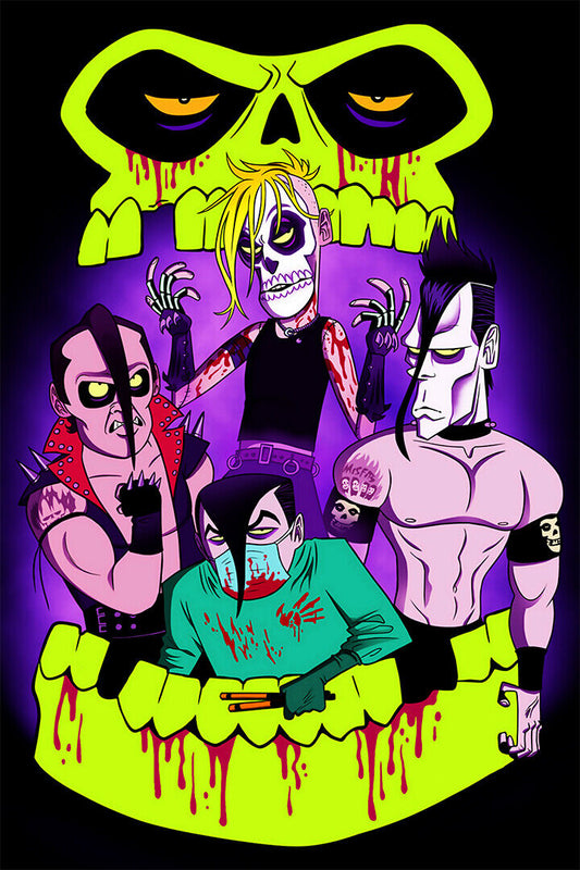The Misfits Rock Music Band Rock Group Star Poster Wall Art Print Home Wall Decor - xonomax