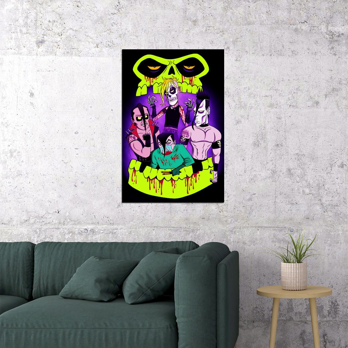 The Misfits Rock Music Band Rock Group Star Poster Wall Art Print Home Wall Decor - xonomax