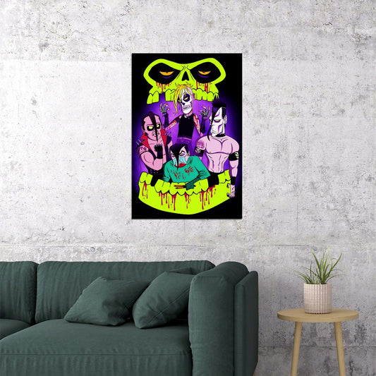 The Misfits Rock Music Band Rock Group Star Poster Wall Art Print Home Wall Decor - xonomax
