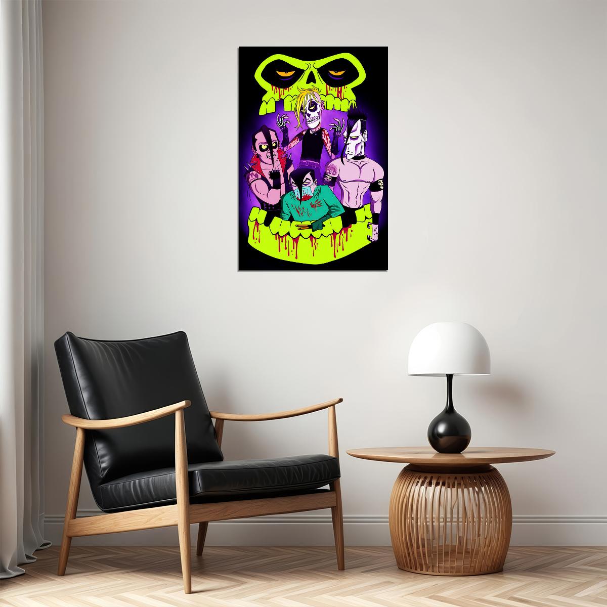 The Misfits Rock Music Band Rock Group Star Poster Wall Art Print Home Wall Decor - xonomax