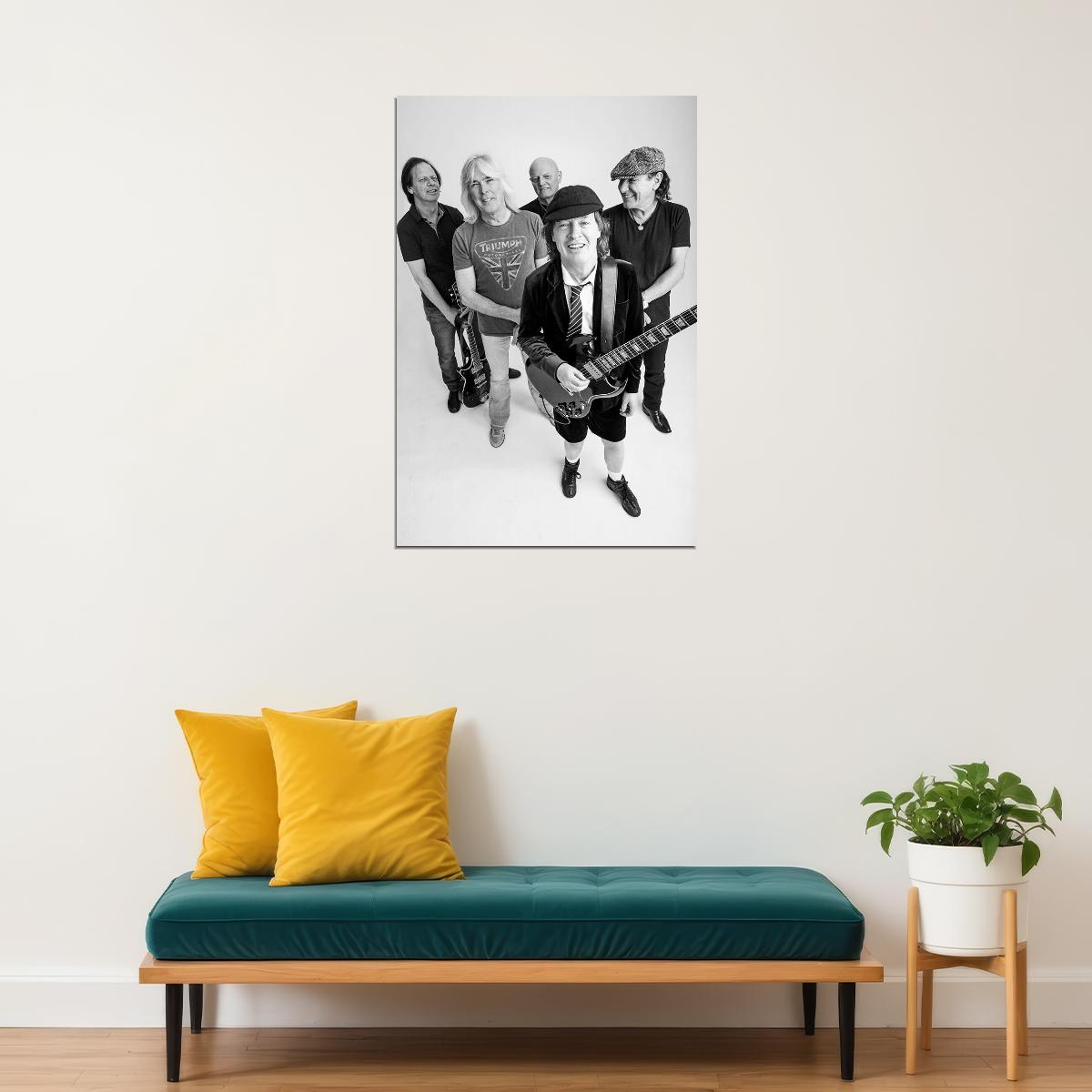 Alternating And Direct Current Rock Group Poster Wall Art Print Home Wall Decor - xonomax