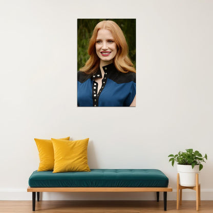 Jessica Chastain Celebrity Cinema Actor Idol Poster Wall Art Print Home Wall Decor - xonomax