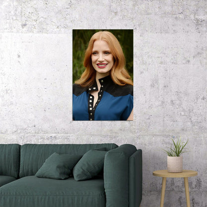 Jessica Chastain Celebrity Cinema Actor Idol Poster Wall Art Print Home Wall Decor - xonomax