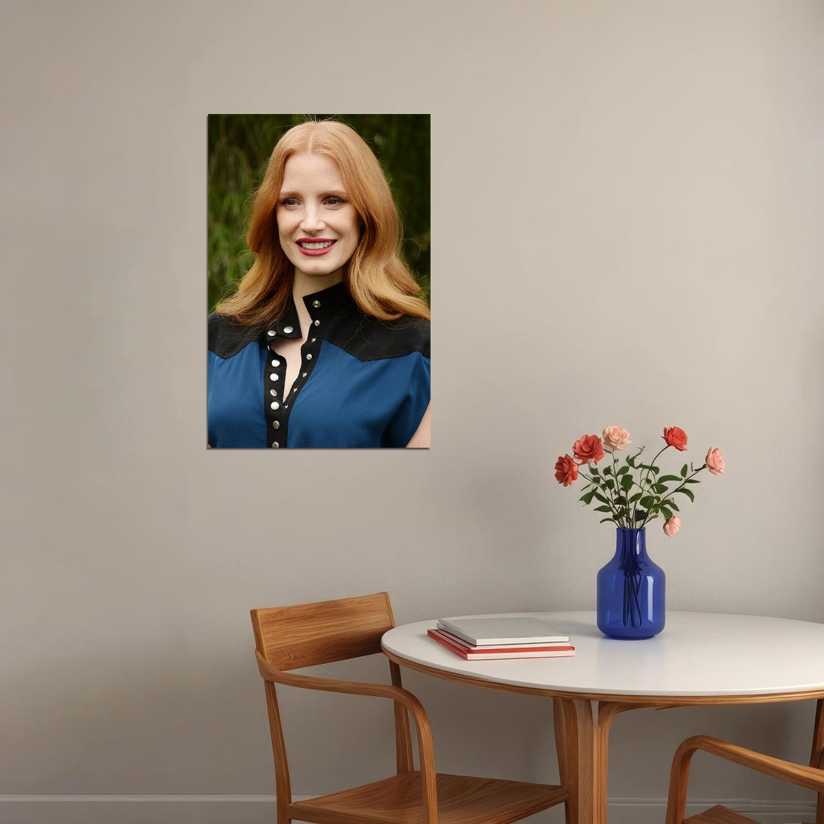 Jessica Chastain Celebrity Cinema Actor Idol Poster Wall Art Print Home Wall Decor - xonomax