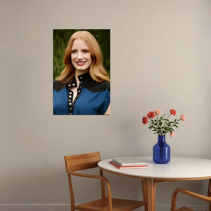 Jessica Chastain Celebrity Cinema Actor Idol Poster Wall Art Print Home Wall Decor - xonomax