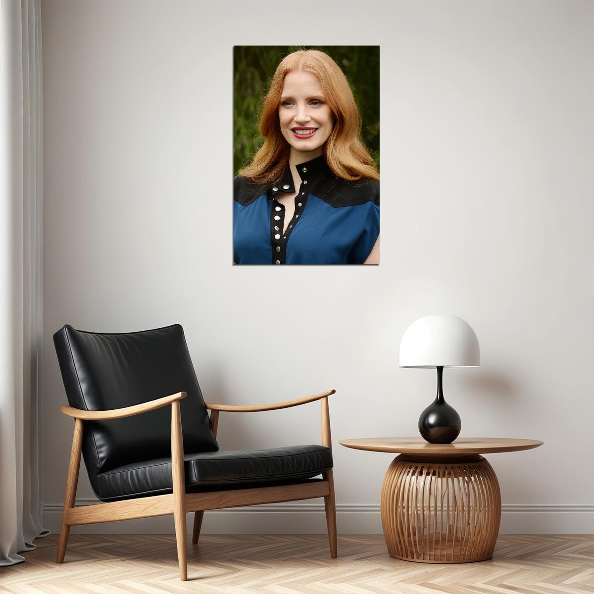 Jessica Chastain Celebrity Cinema Actor Idol Poster Wall Art Print Home Wall Decor - xonomax