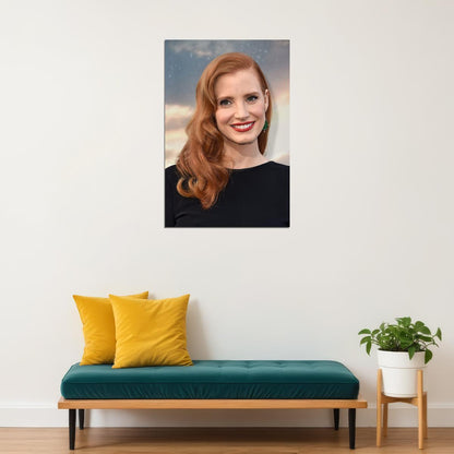 Jessica Chastain Celebrity Cinema Actor Star Poster Wall Art Print Home Wall Decor - xonomax