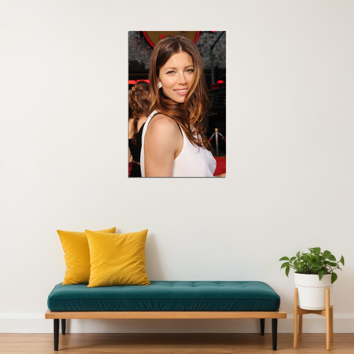Jessica Biel Celebrity Cinema Actress Star Poster Wall Art Print Home Wall Decor - xonomax