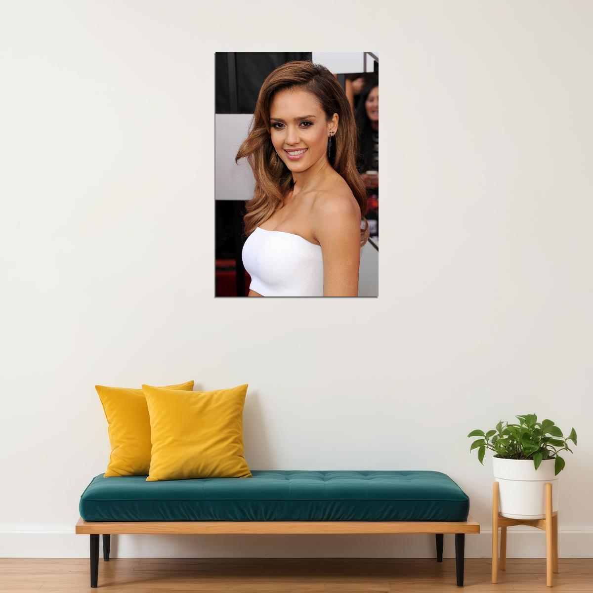 Jessica Alba Celebrity Cinema Actress Artist Poster Wall Art Print Home Wall Decor - xonomax