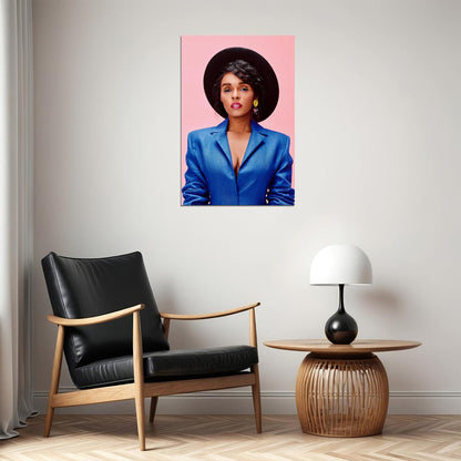 Janelle Monae Celebrity Actress Singeer Idol Poster Wall Art Print Home Wall Decor - xonomax