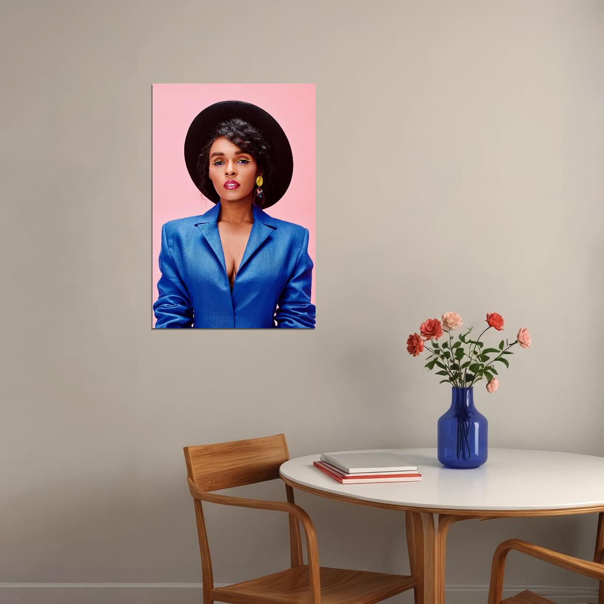 Janelle Monae Celebrity Actress Singeer Idol Poster Wall Art Print Home Wall Decor - xonomax